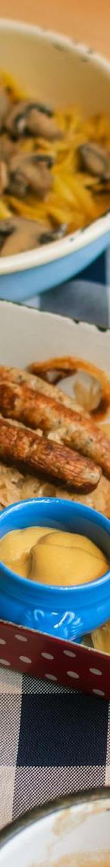 Polish Sausage Plate with All the Sides