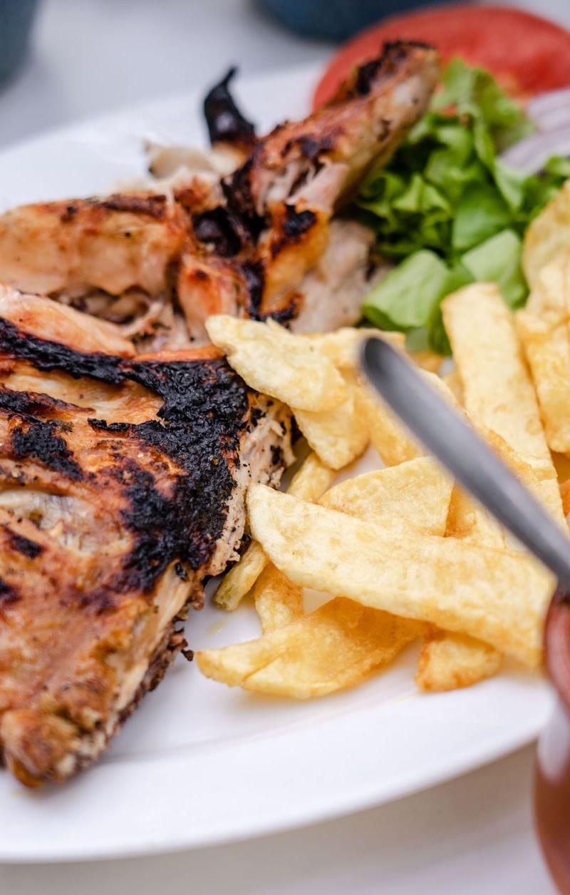 Pollo a la Plancha — Mojo Chicken with Crispy Fries