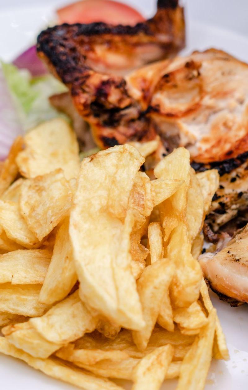 Sheet-Pan Pollo a la Plancha with Mojo Fries