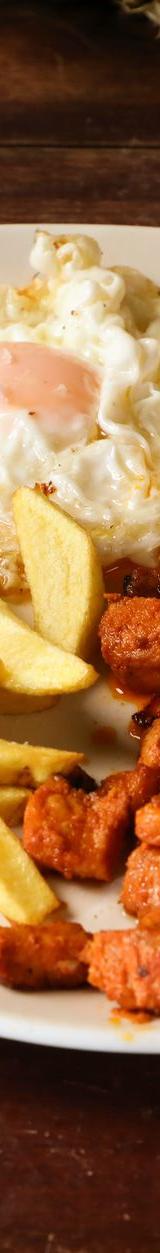Portuguese Bitoque with Crispy Fries & Fried Eggs