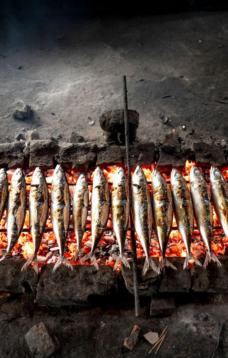 Portuguese Grilled Sardines with Lemon