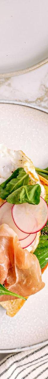 Prosciutto Avocado Toast with Crispy Egg
