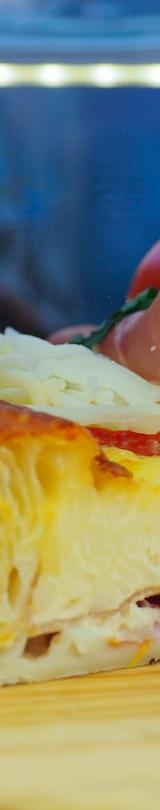 15-Min Prosciutto & Cheese Egg Skillet