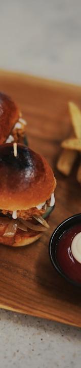 Pulled Pork Slider Trio with Crispy Fries