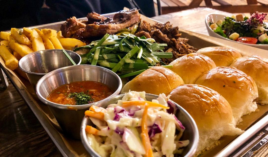 Pulled Pork Sliders with Slaw & Fries
