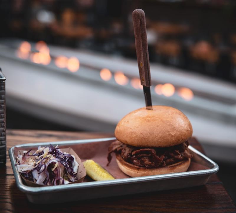Pulled Pork Sliders with Slaw & Pickles