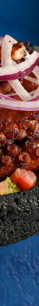 Pulpo a las Brasas — Charred Octopus with Guac & Tortillas