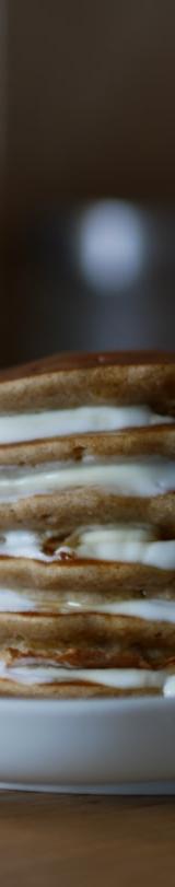 Pumpkin Pancakes with Cinnamon Yogurt