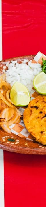 Pupusas with Cheese & Bean Filling
