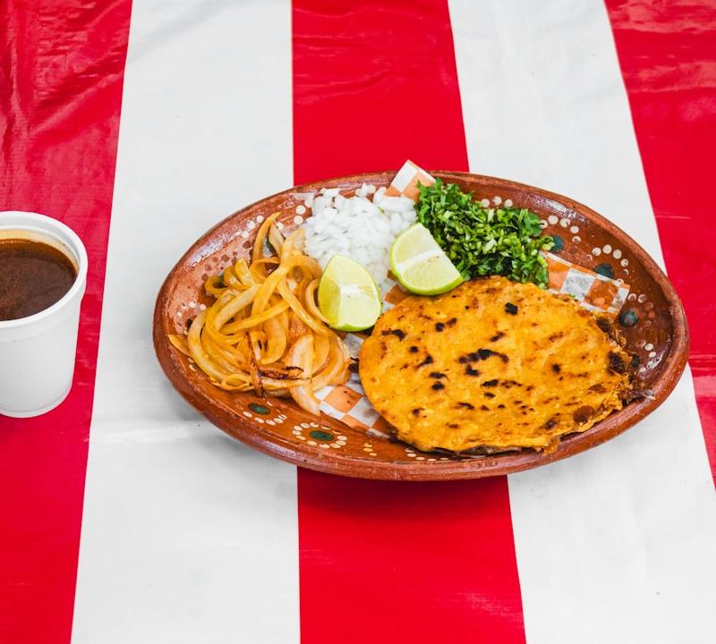 Pupusas with Cheese & Bean Filling