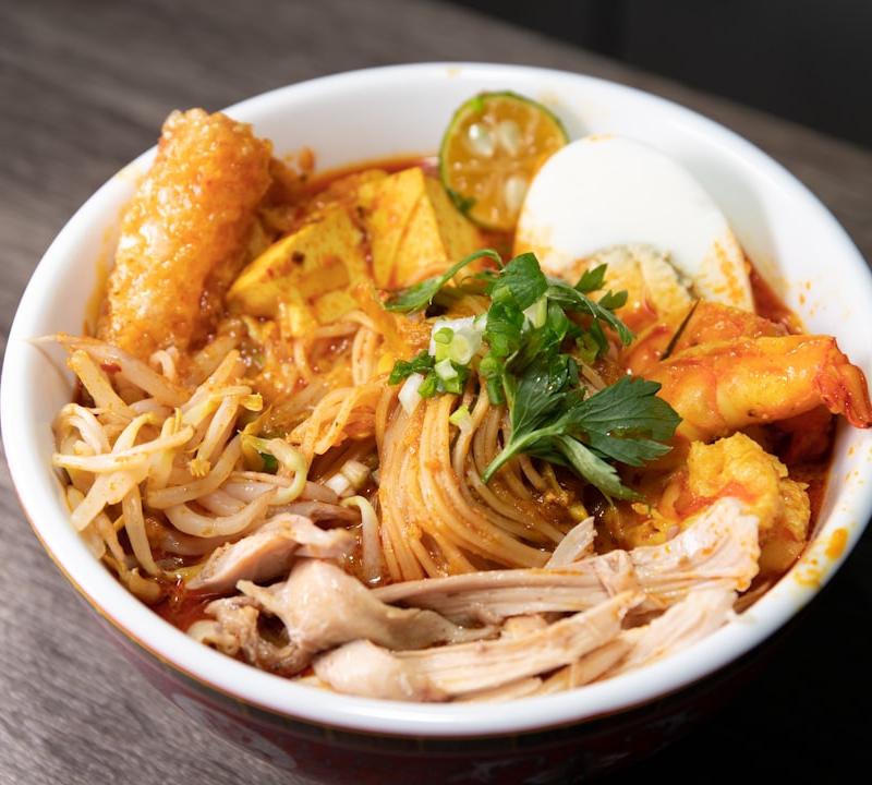 Quick Assam Laksa with Shrimp