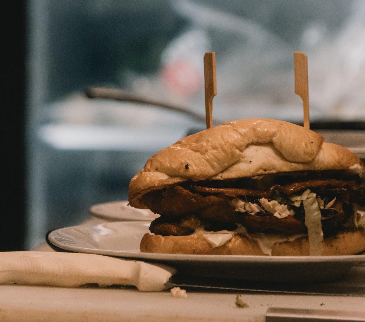 Quick Cochinita Torta with Pickled Red Onion