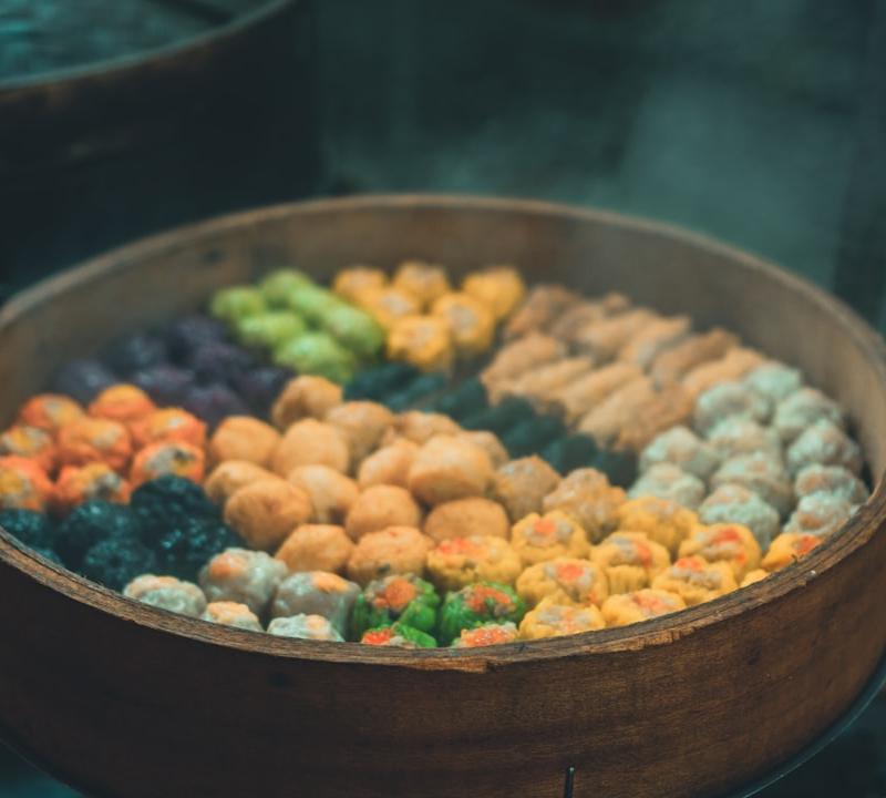 Quick Dim Sum Breakfast Platter