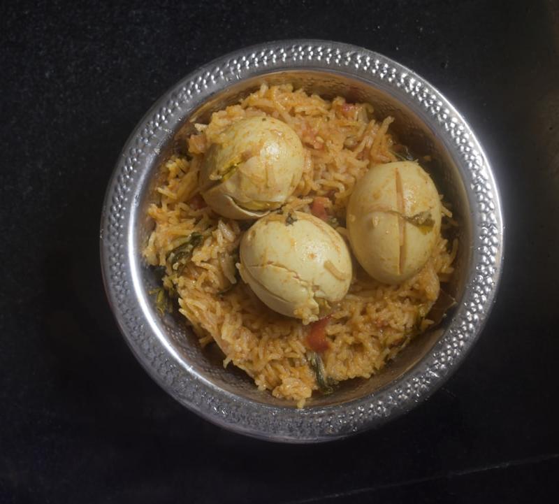Quick Egg Biryani