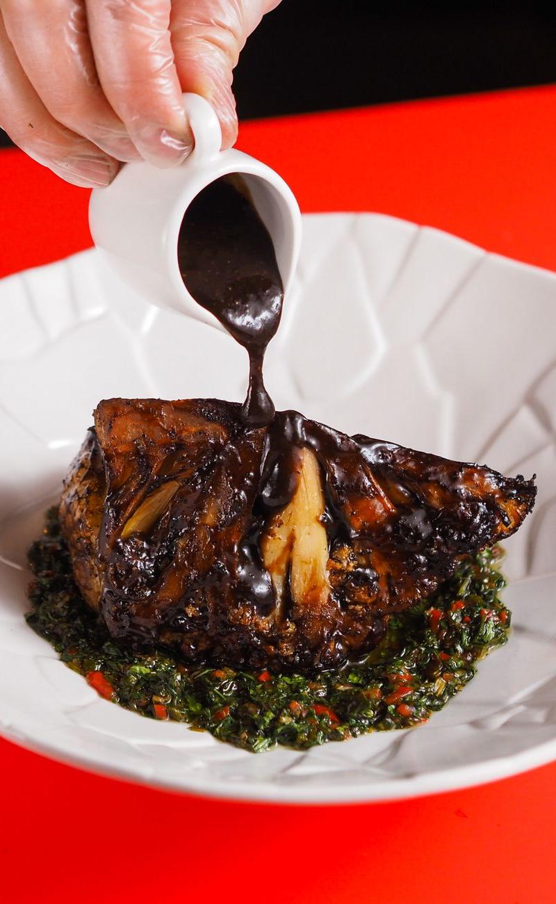Quick Mole Chichilo Beef with Chimichurri