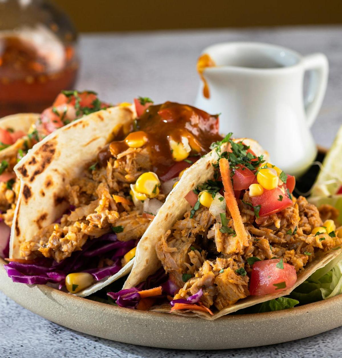 Quick Mole Chicken Tacos