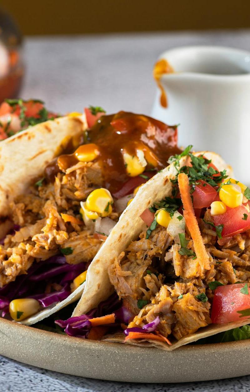 Quick Mole Chicken Tacos