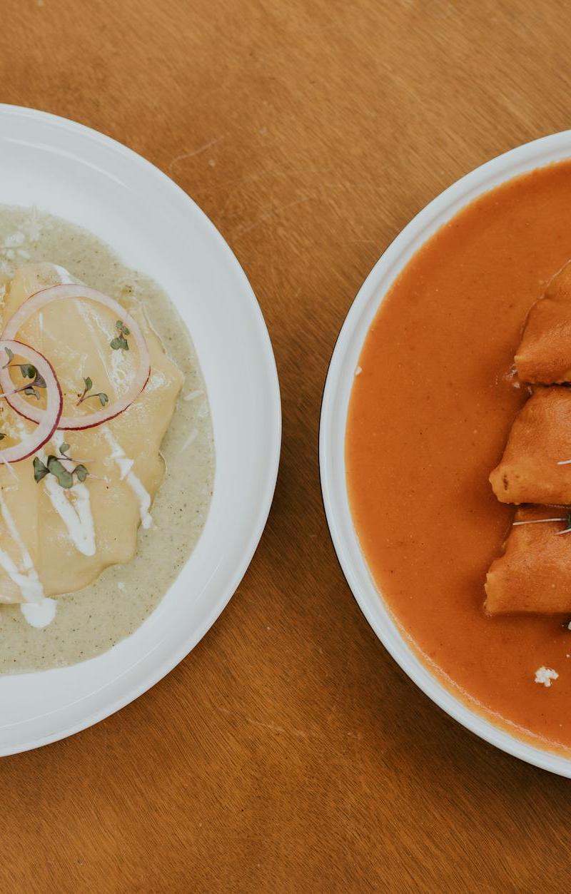 Quick Oaxacan Chicken Enchiladas