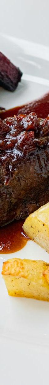 Quick Sauerbraten with Roasted Root Veg
