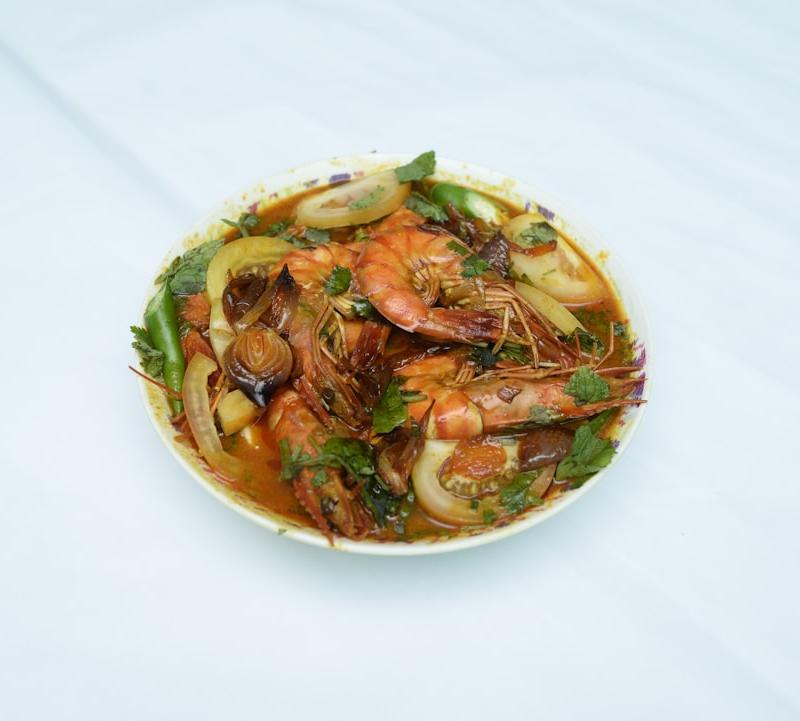 Quick Thai Sour Curry with Shrimp