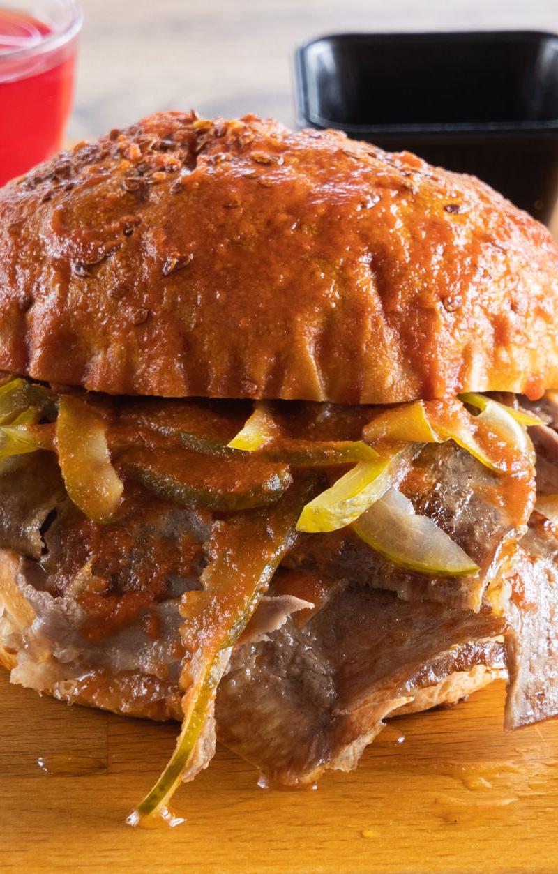 Quickfire Cochinita Torta with Pickled Onion