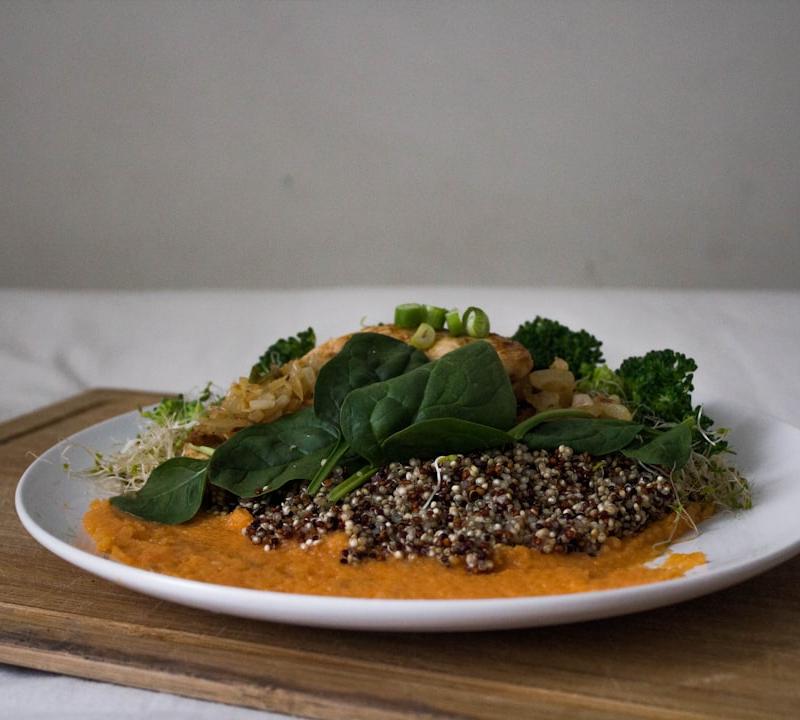 Quinoa Buddha Bowl with Tahini Dressing