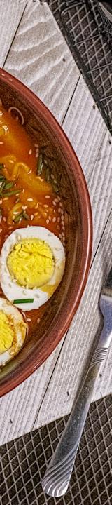 Rabokki — Korean Noodles, Eggs & Bread