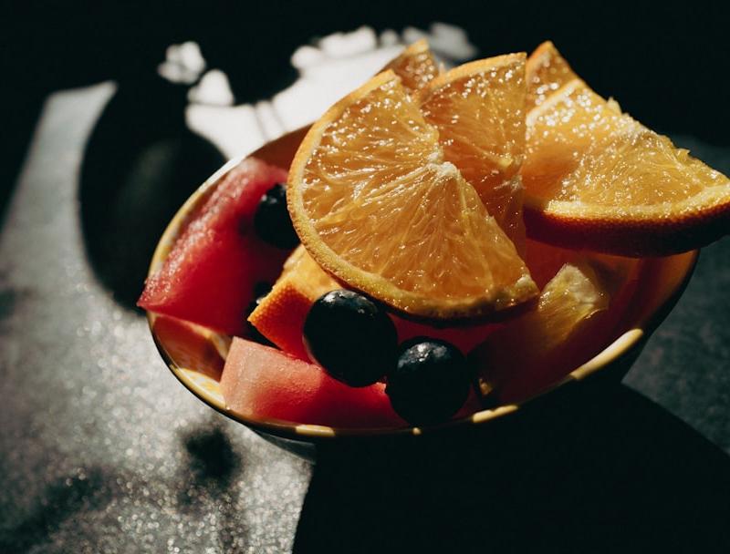 Rainbow Fruit Bowl with Honey-Lime Drizzle