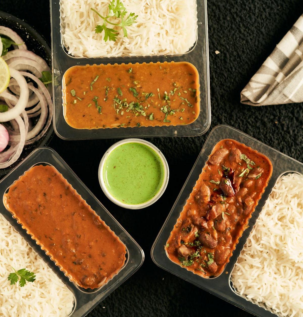 25-Min Rajma Masala Bowl with Dal & Rice