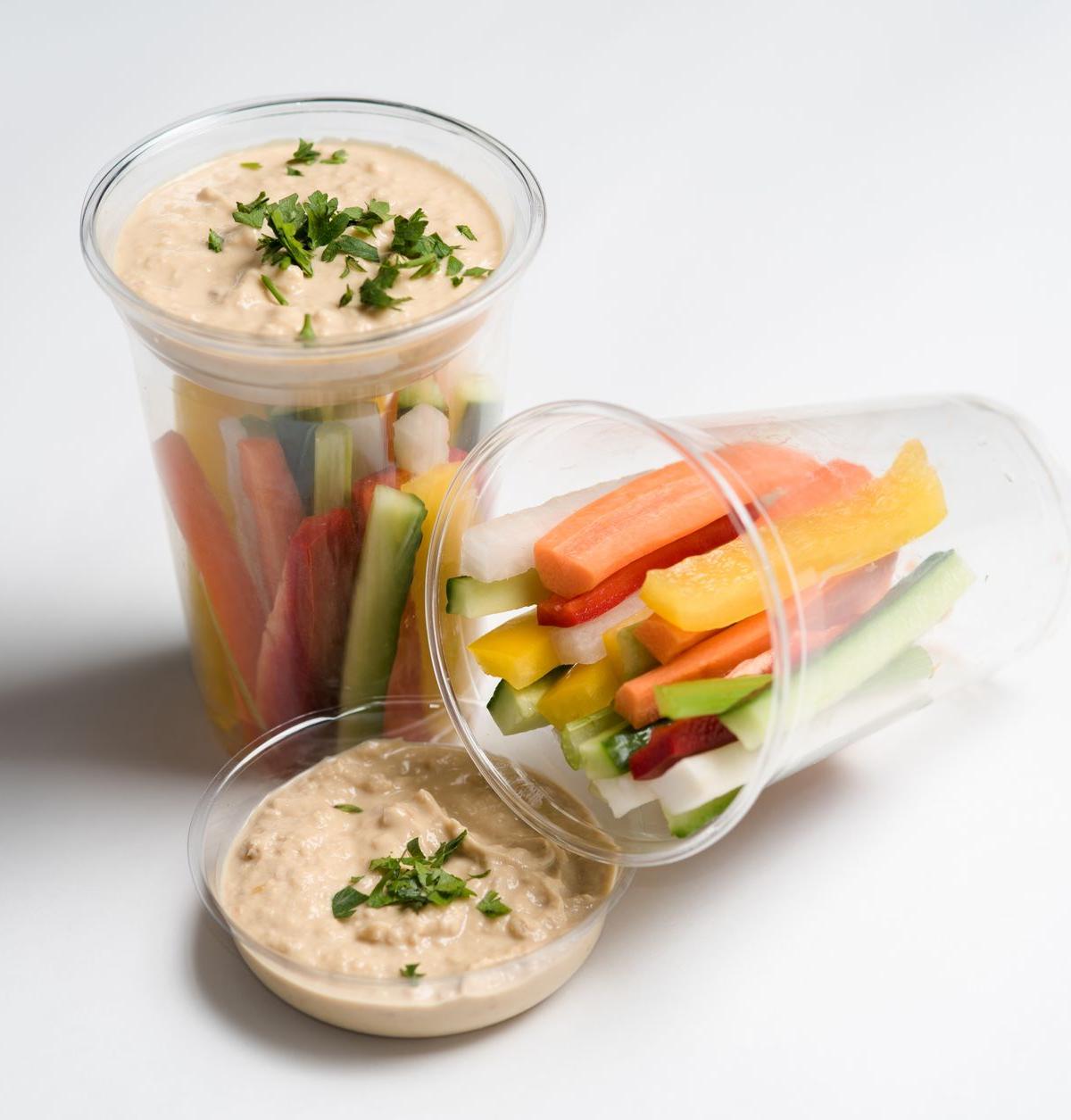 Ranch Cottage Cheese Dip with Veggie Sticks
