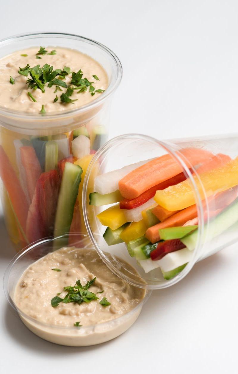 Ranch Cottage Cheese Dip with Veggie Sticks