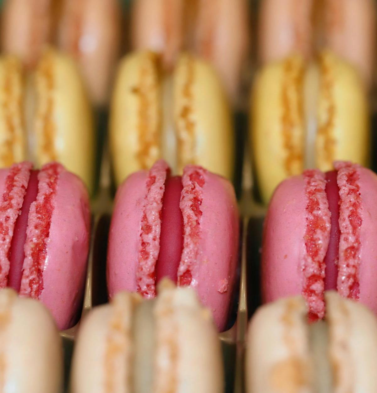 Raspberry Macarons