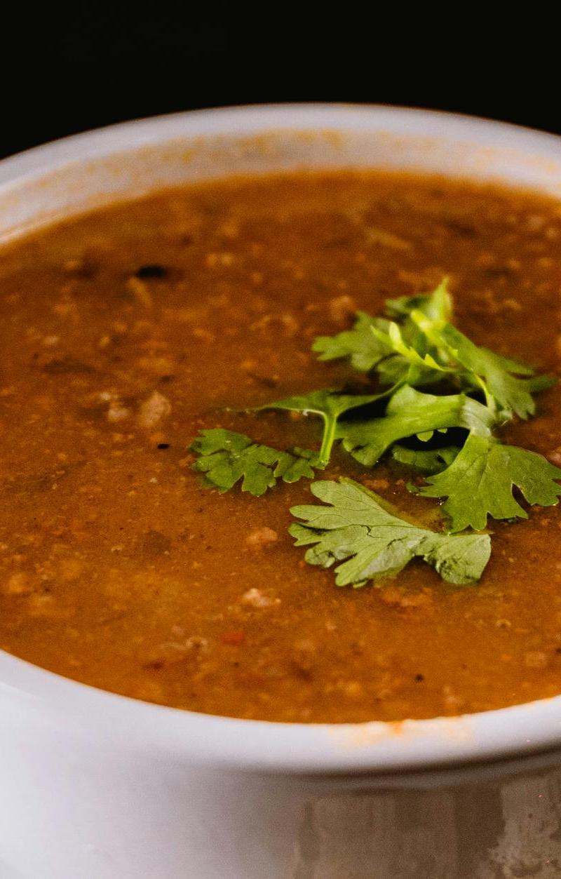 20-Min Red Lentil Soup with Crispy Oil