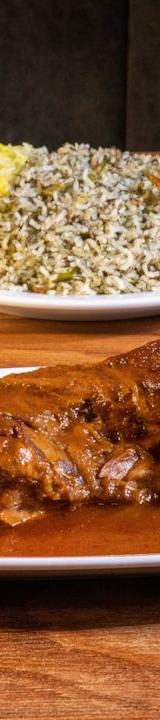 Relleno Negro with Braised Pork