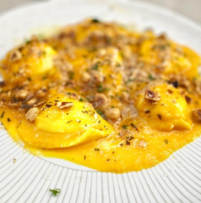 Fresh Ricotta Ravioli with Brown Butter