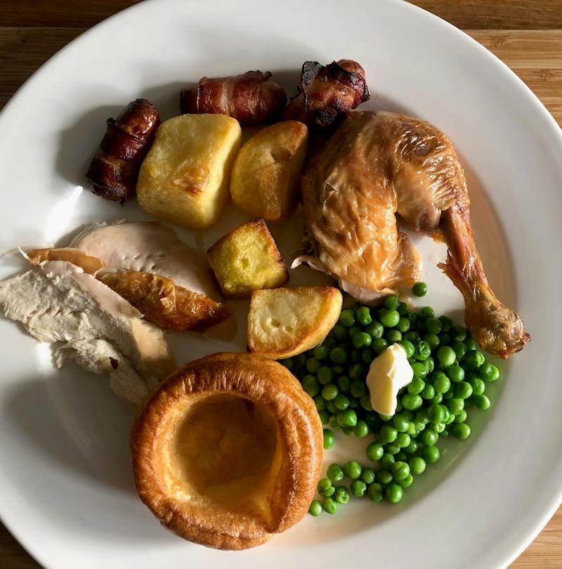 30-Min Roast Chicken Dinner with All the Trimmings