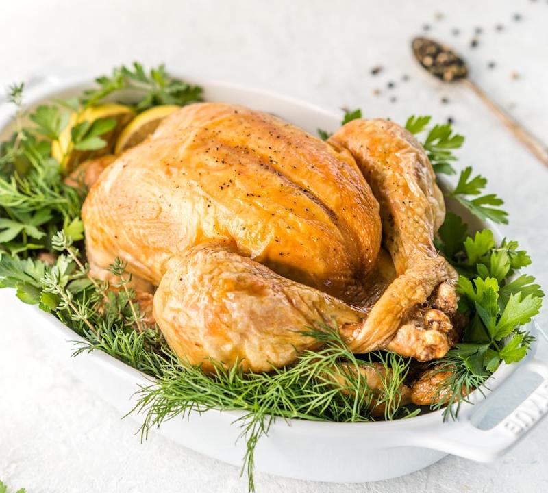 75-Min Roast Chicken with Lemon & Pan Gravy