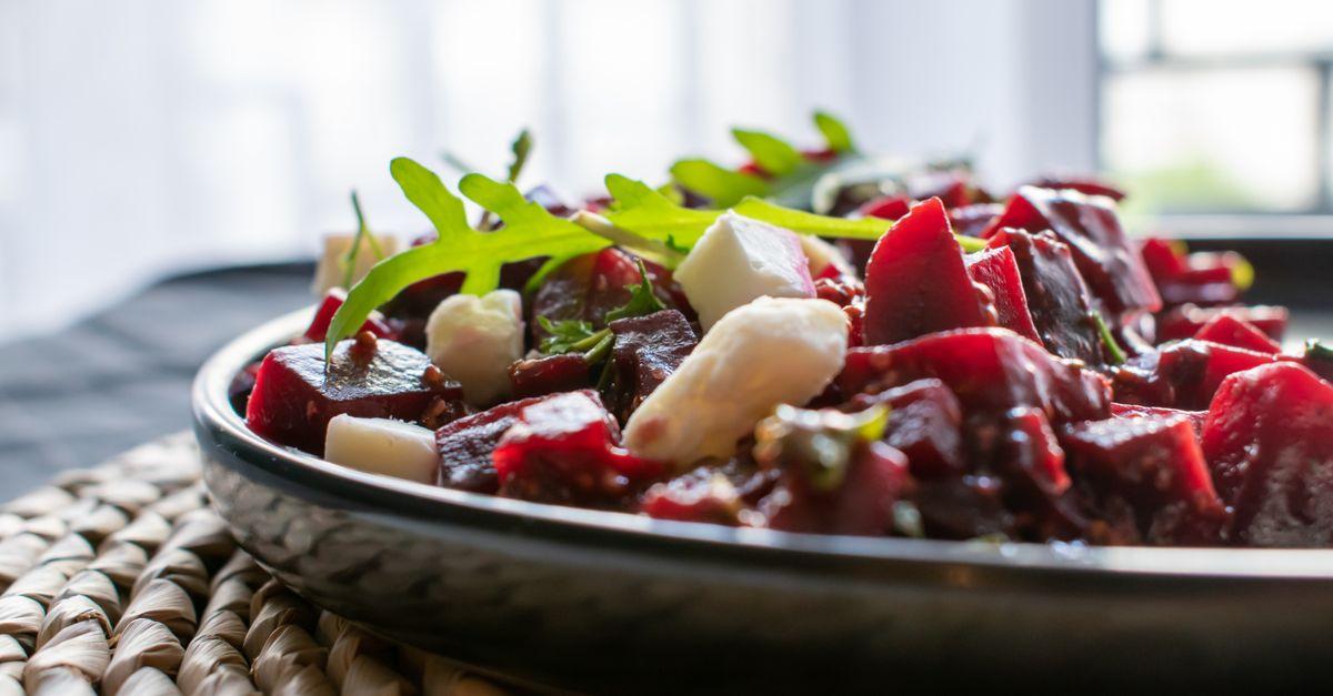 Roasted Beet Tahini Salad
