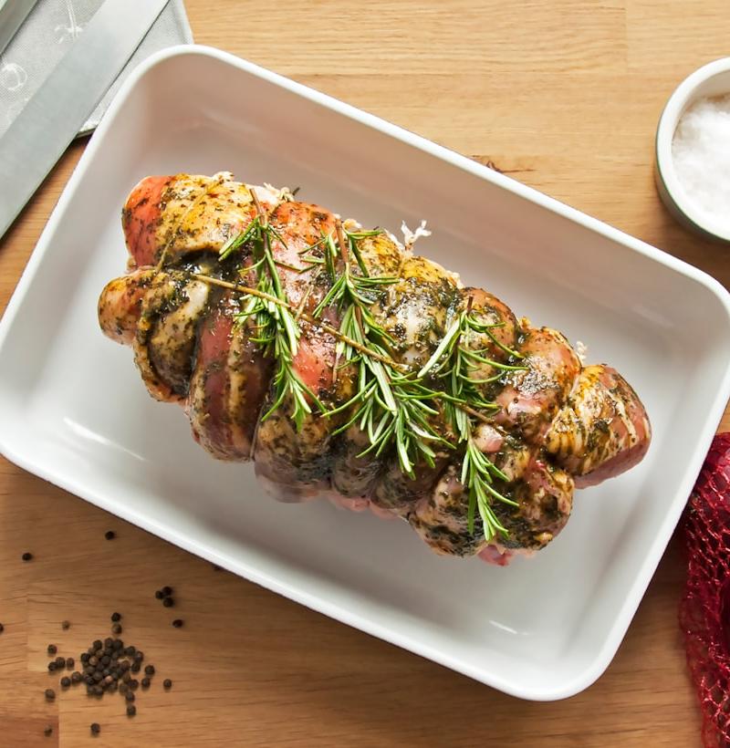 Roasted Lamb Shoulder with Lemon & Herbs