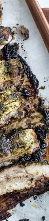 Roasted Pork Ribs with Mustard & Herbs