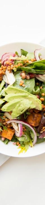 Roasted Sweet Potato & Avocado Salad