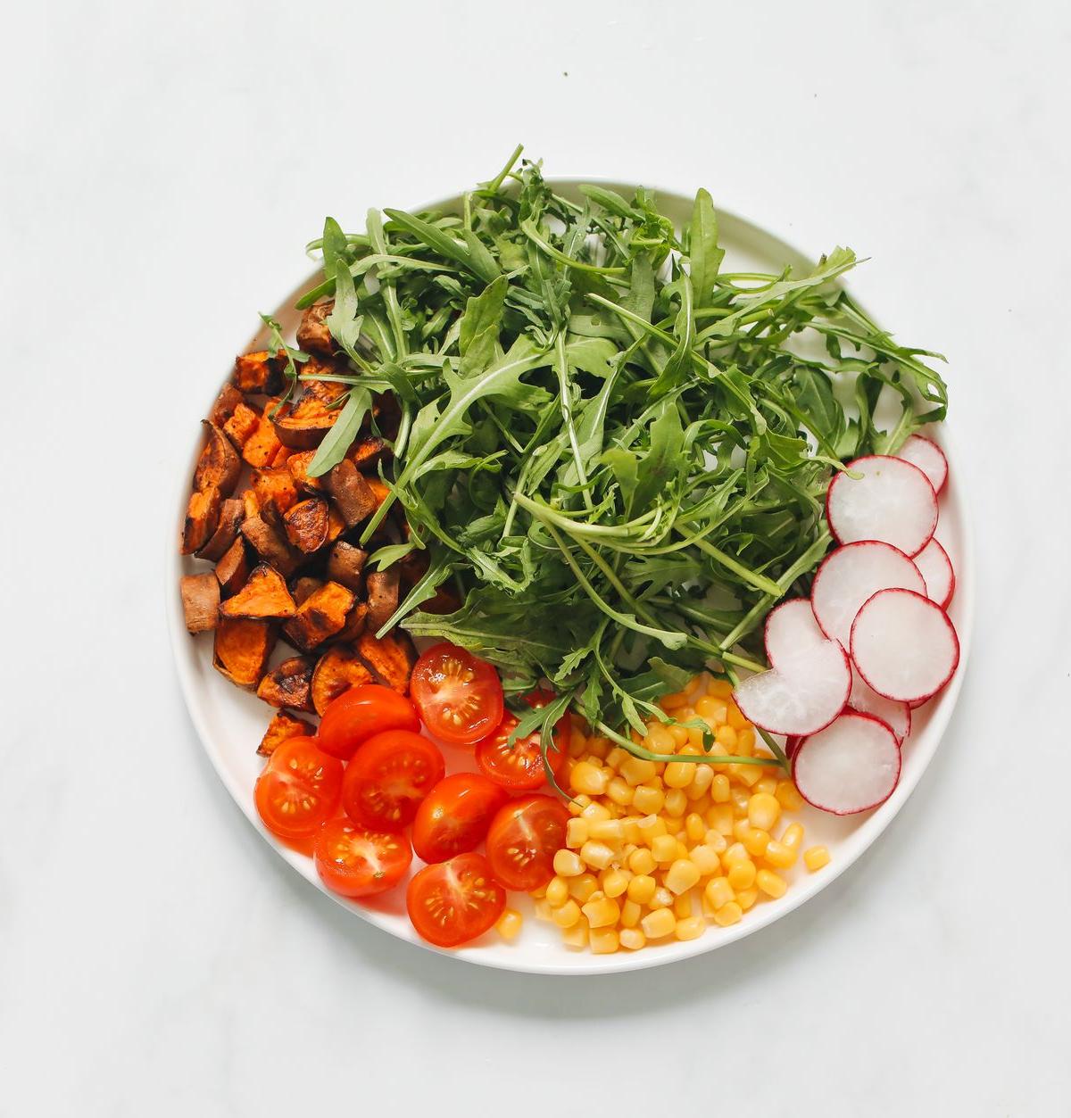 Roasted Sweet Potato Kale Salad