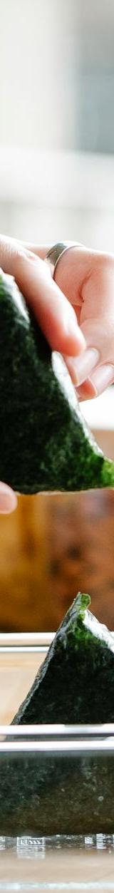 Roasted Veggie Onigiri with Lemon & Nori