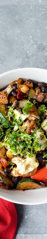 Roasted Veggie & Quinoa Bowl with Tahini Drizzle