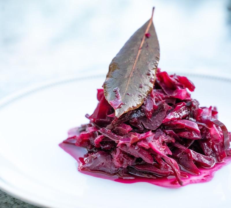 Rotkohl (Red Cabbage Slaw)
