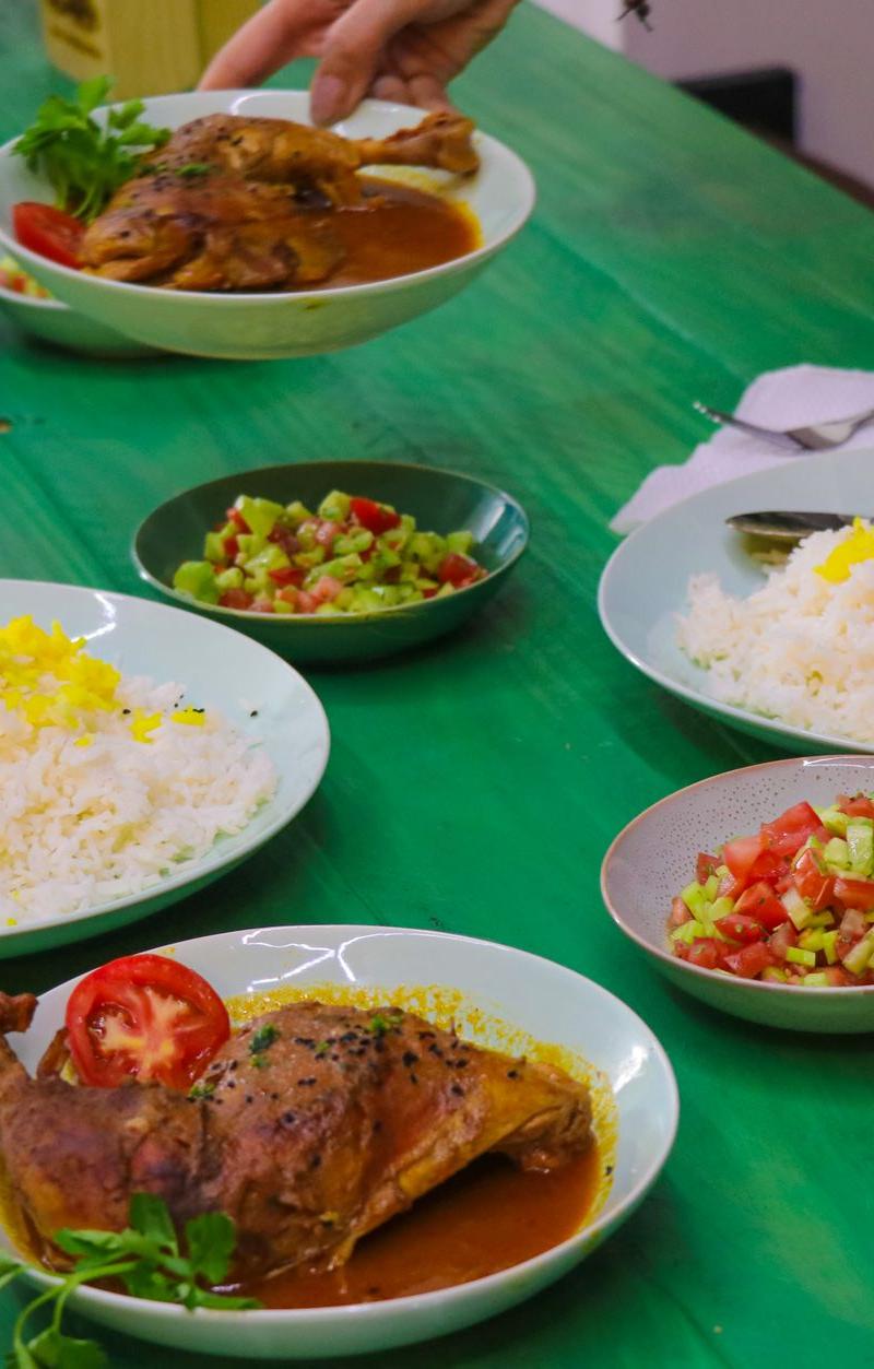 20-Min Saffron Chicken with Barberry Rice
