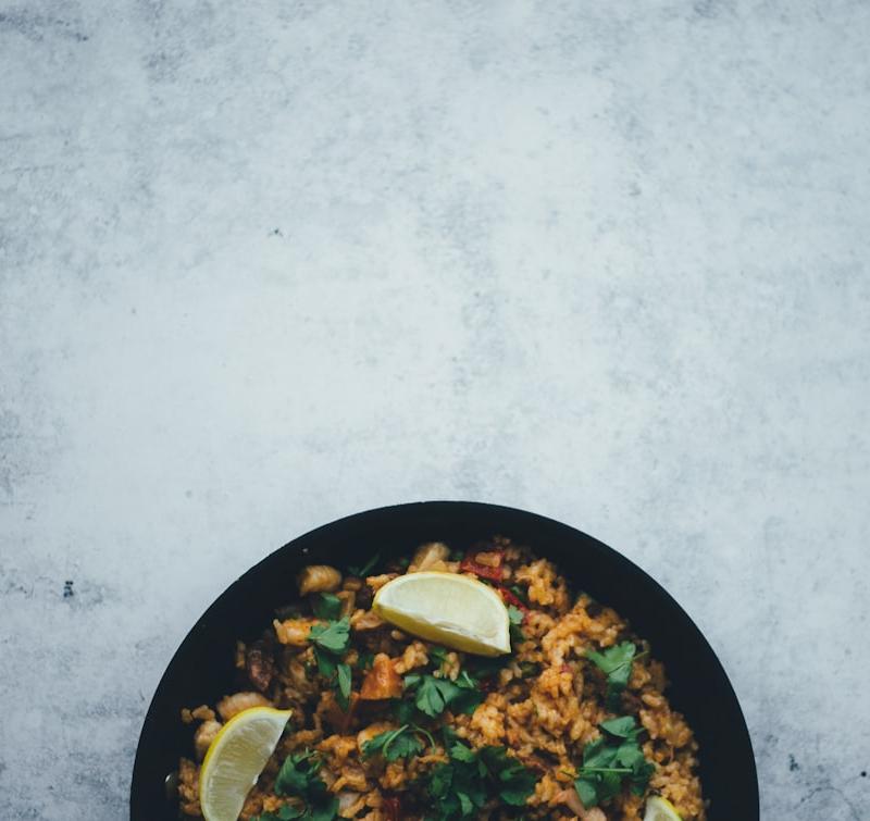 20-Min Saffron Chicken & Rice Skillet