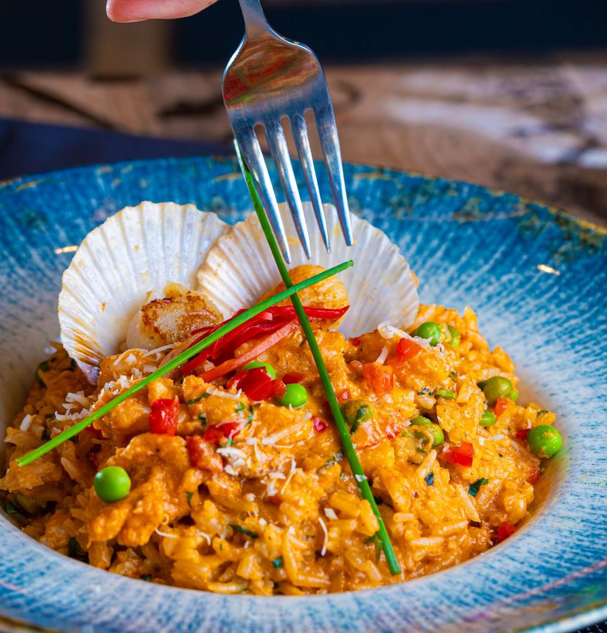 25-Min Saffron Seafood Risotto
