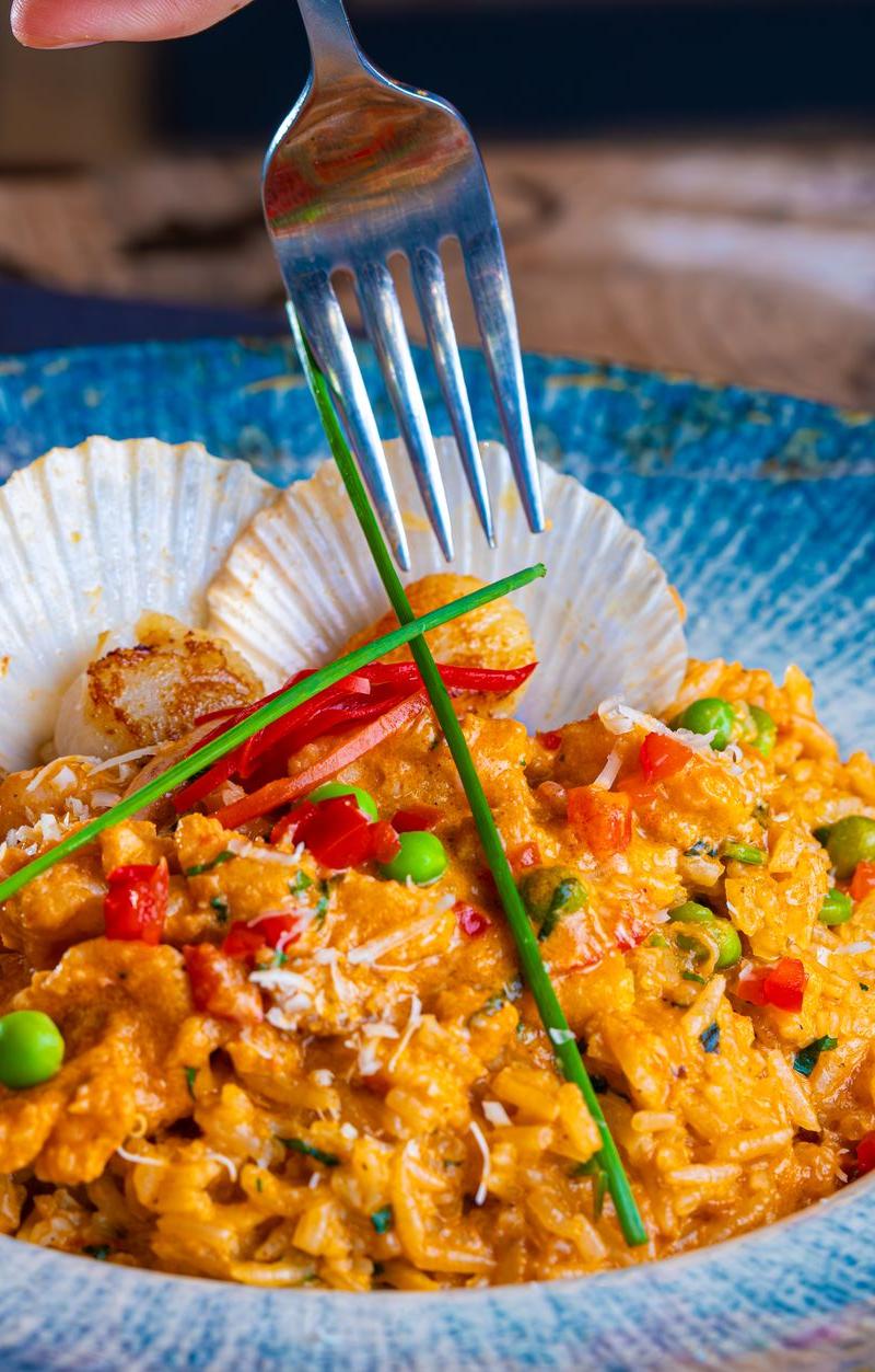 25-Min Saffron Seafood Risotto