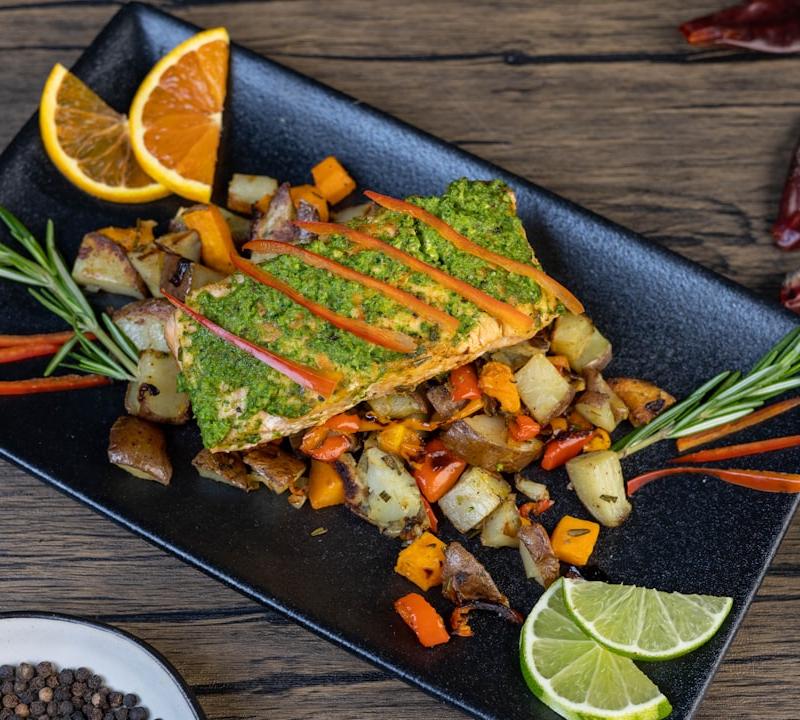Salmon with Salsa Verde